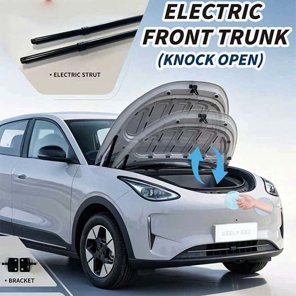 Mở cốp trước Geely EX2 bằng ty điện