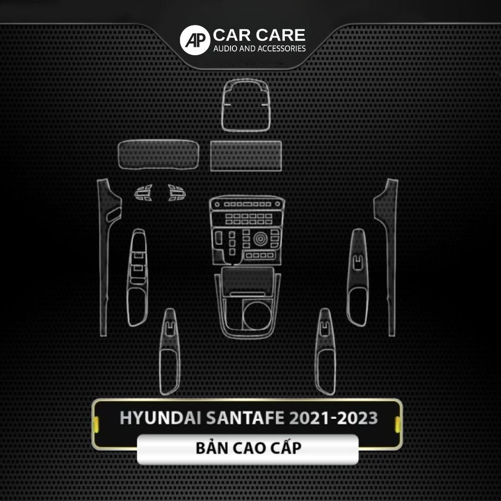 Dán PPF nội thất ô tô Hyundai Santafe
