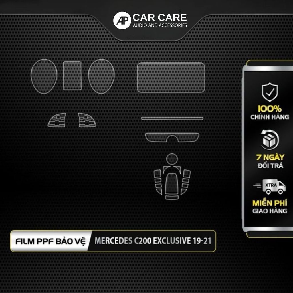 Dán PPF nội thất ô tô MERCEDES C-CLASS