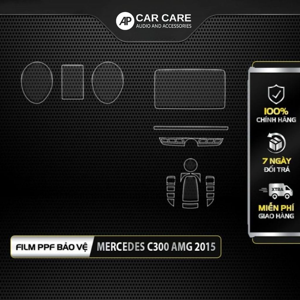 Dán PPF nội thất ô tô MERCEDES C-CLASS
