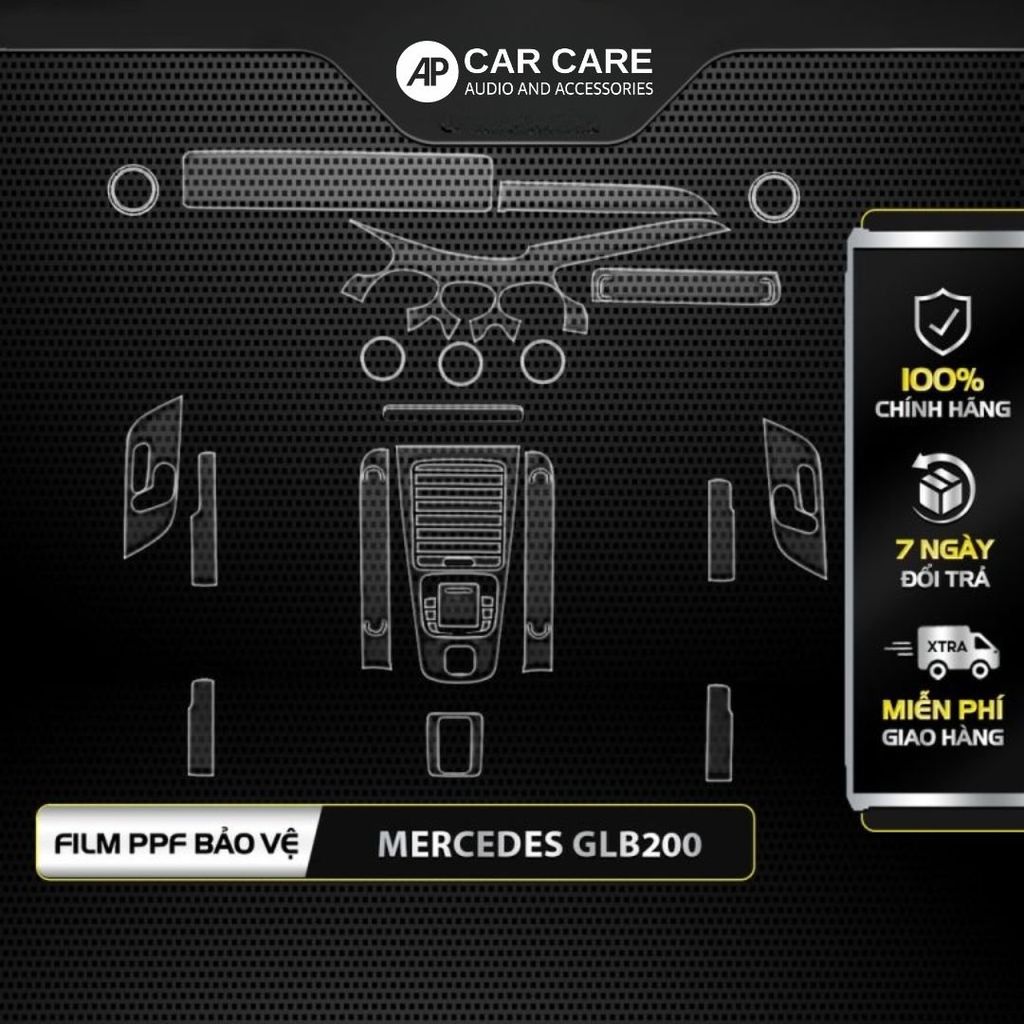 Dán PPF nội thất ô tô MERCEDES SUV