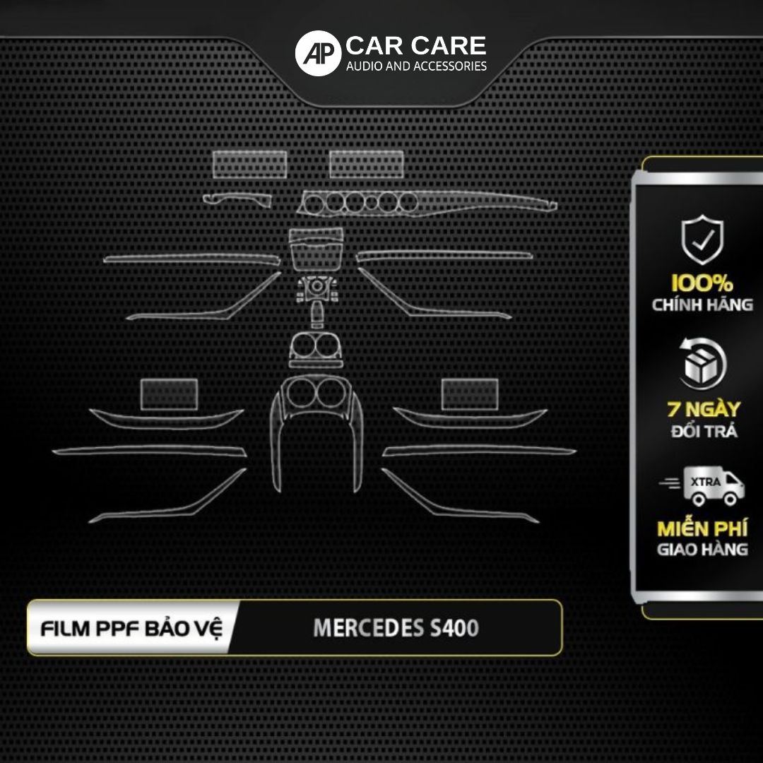 Dán PPF nội thất ô tô MERCEDES S-CLASS