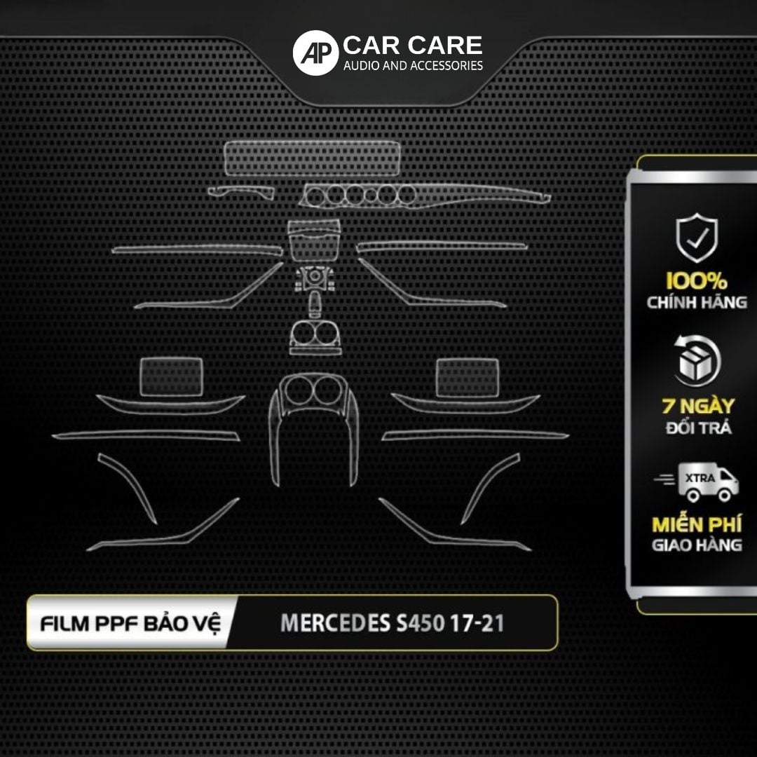 Dán PPF nội thất ô tô MERCEDES S-CLASS