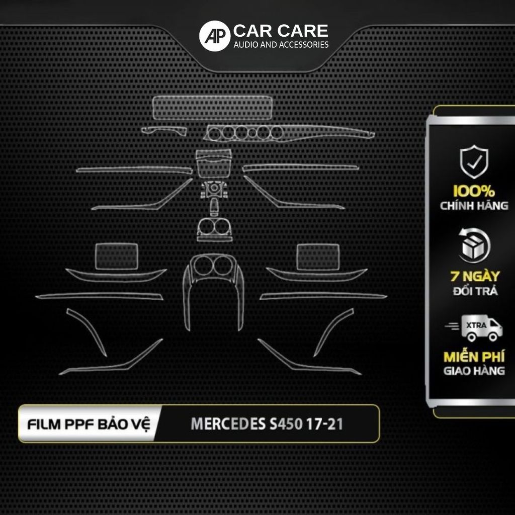 Dán PPF nội thất ô tô MERCEDES S-CLASS