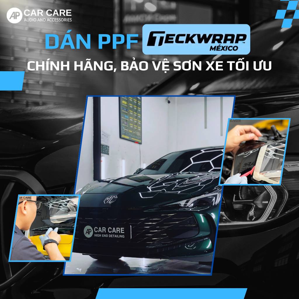 Dán PPF xe ô tô bằng phim TeckWrap
