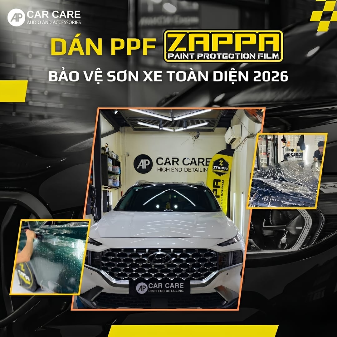 Dán PPF xe hơi bằng phim Zappa chính hãng