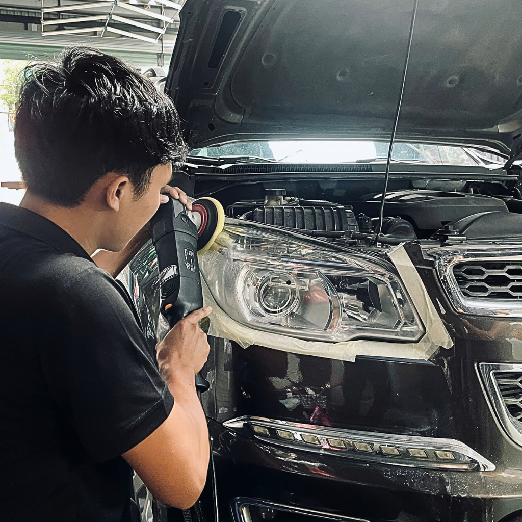 Dịch vụ Đánh bóng đèn pha ô tô - Phục hồi như mới lên đến 95%