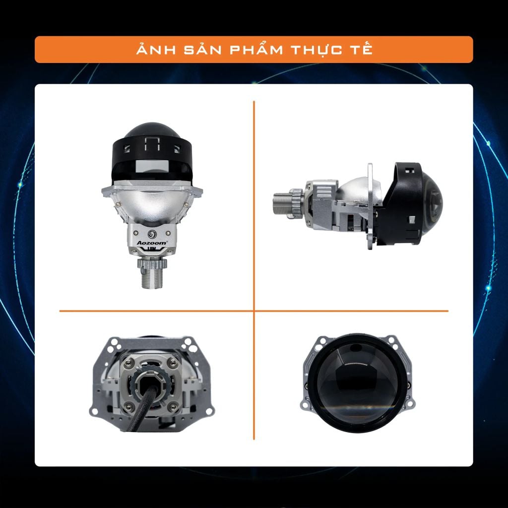 Bi LED Aozoom Delta Light – Đèn Bi Pha Ô Tô