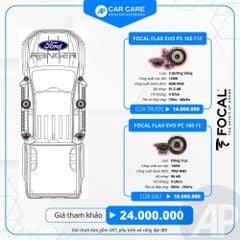 Độ loa ô tô Ford Ranger 2025 (6 loa)