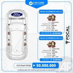 Độ loa ô tô Ford Territory  (6 loa - 8 loa)