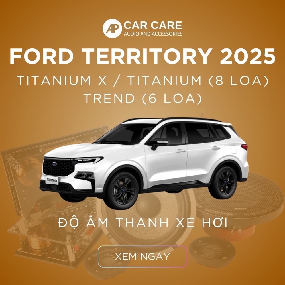 Độ loa ô tô Ford Territory  (6 loa - 8 loa)