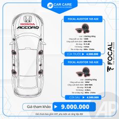 Độ loa ô tô Honda Accord 2025 (8 loa)