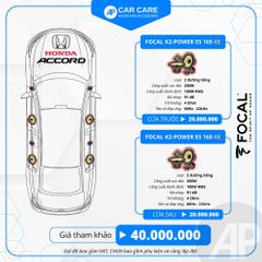 Độ loa ô tô Honda Accord 2025 (8 loa)