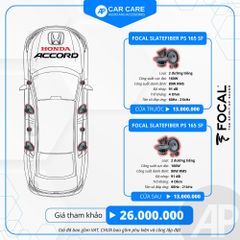 Độ loa ô tô Honda Accord 2025 (8 loa)