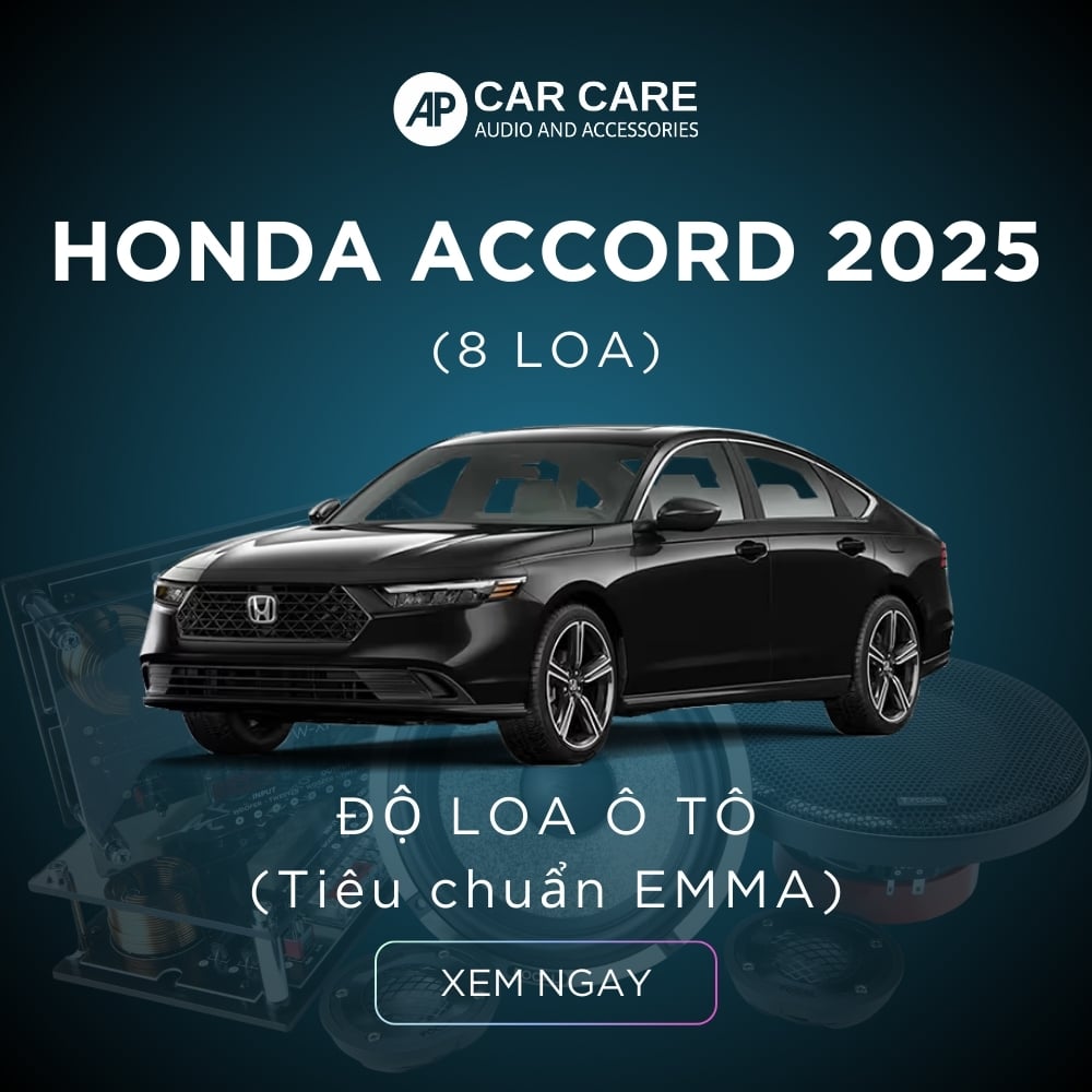 Độ loa ô tô Honda Accord 2025 (8 loa)