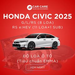 Độ loa ô tô Honda Civic 2025 (8 loa - 12 loa)