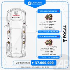 Độ loa ô tô Honda CRV 2025 (8 loa - 12 loa)