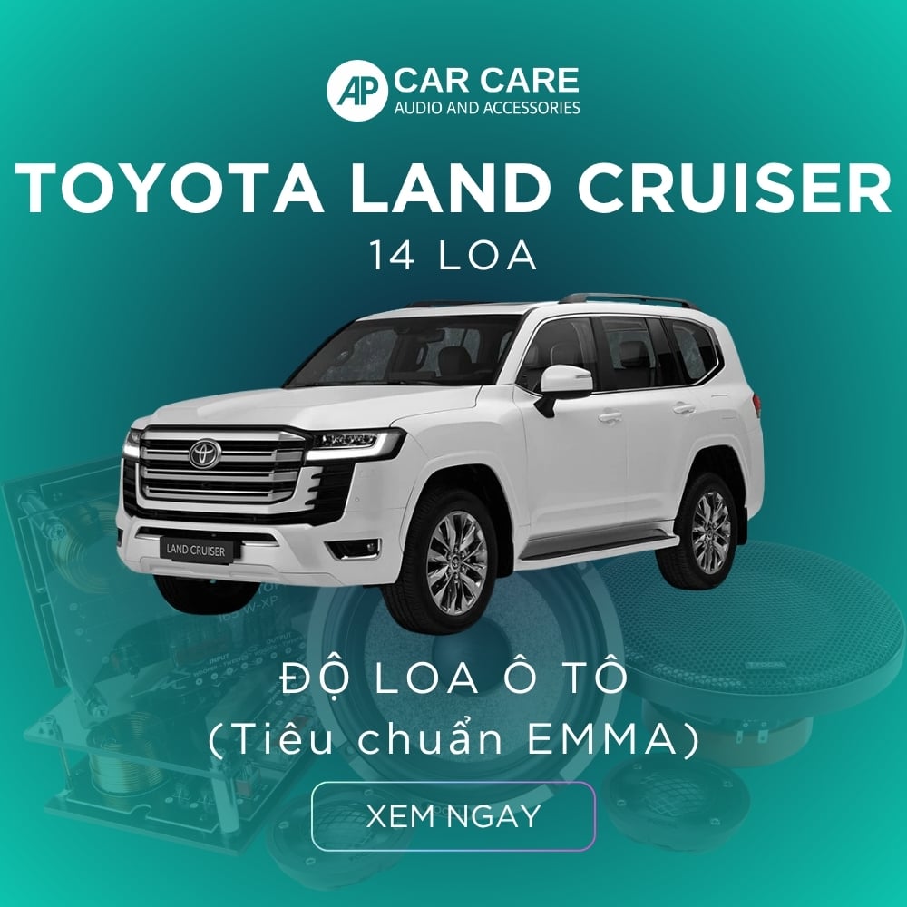 Độ loa ô tô Toyota Land Cruiser (14 loa)