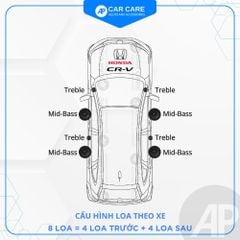 Độ loa ô tô Honda CRV 2025 (8 loa - 12 loa)