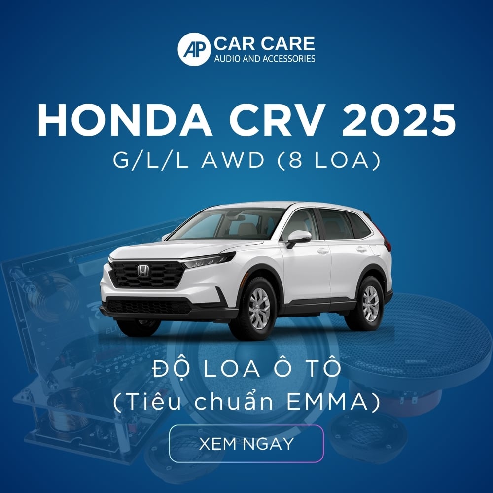 Độ loa ô tô Honda CRV 2025 (8 loa - 12 loa)