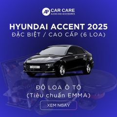 Độ loa ô tô Huyndai Accent 2025 (6 loa)