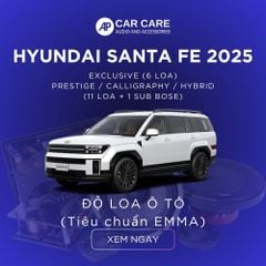Độ loa ô tô Hyundai Santa Fe (6 loa - 12 loa)