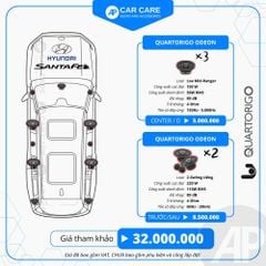 Độ loa ô tô Huyndai SantaFe (6 loa - 12 loa)