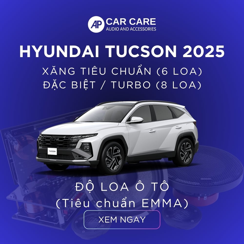 Độ loa ô tô Huyndai Tucson (6 loa - 8 loa)