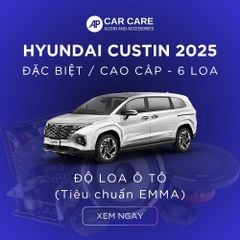Độ loa ô tô Huyndai Custin (6 loa)