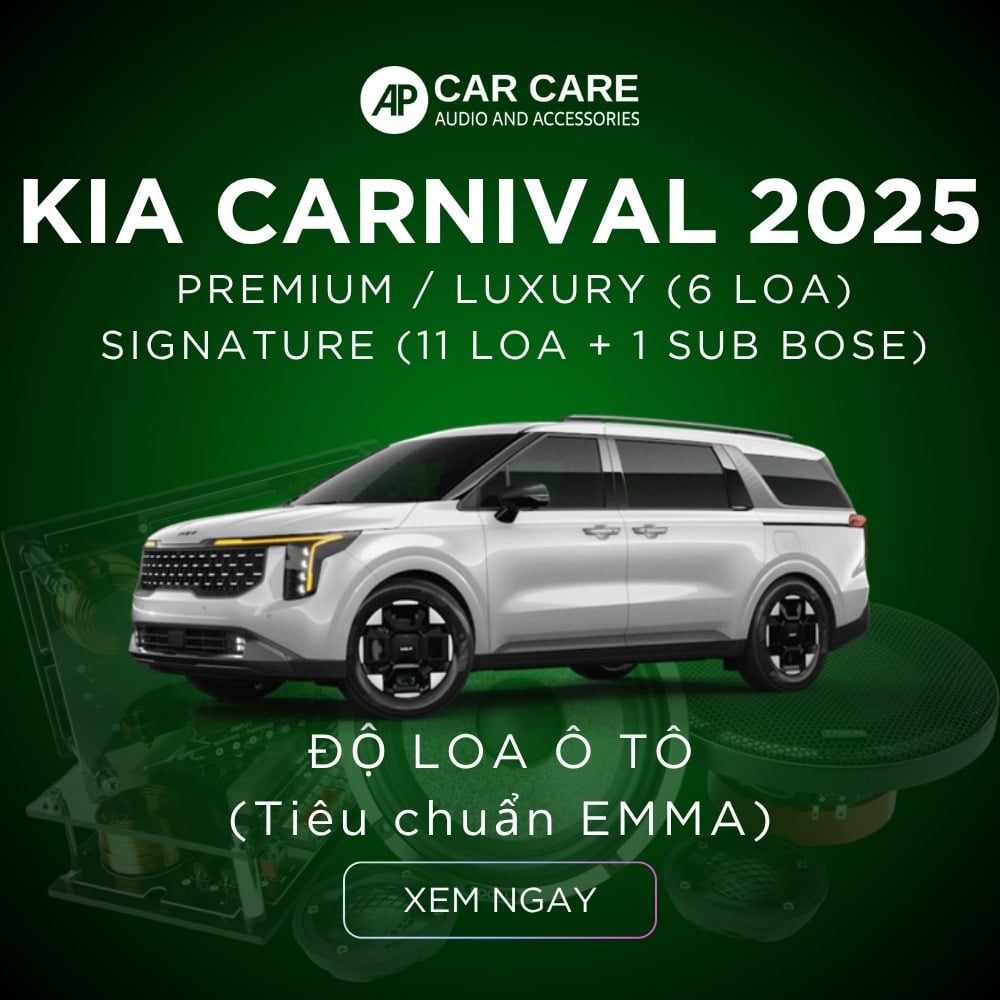Độ loa ô tô KIA Carnival 2025 (6 loa - 12 loa)