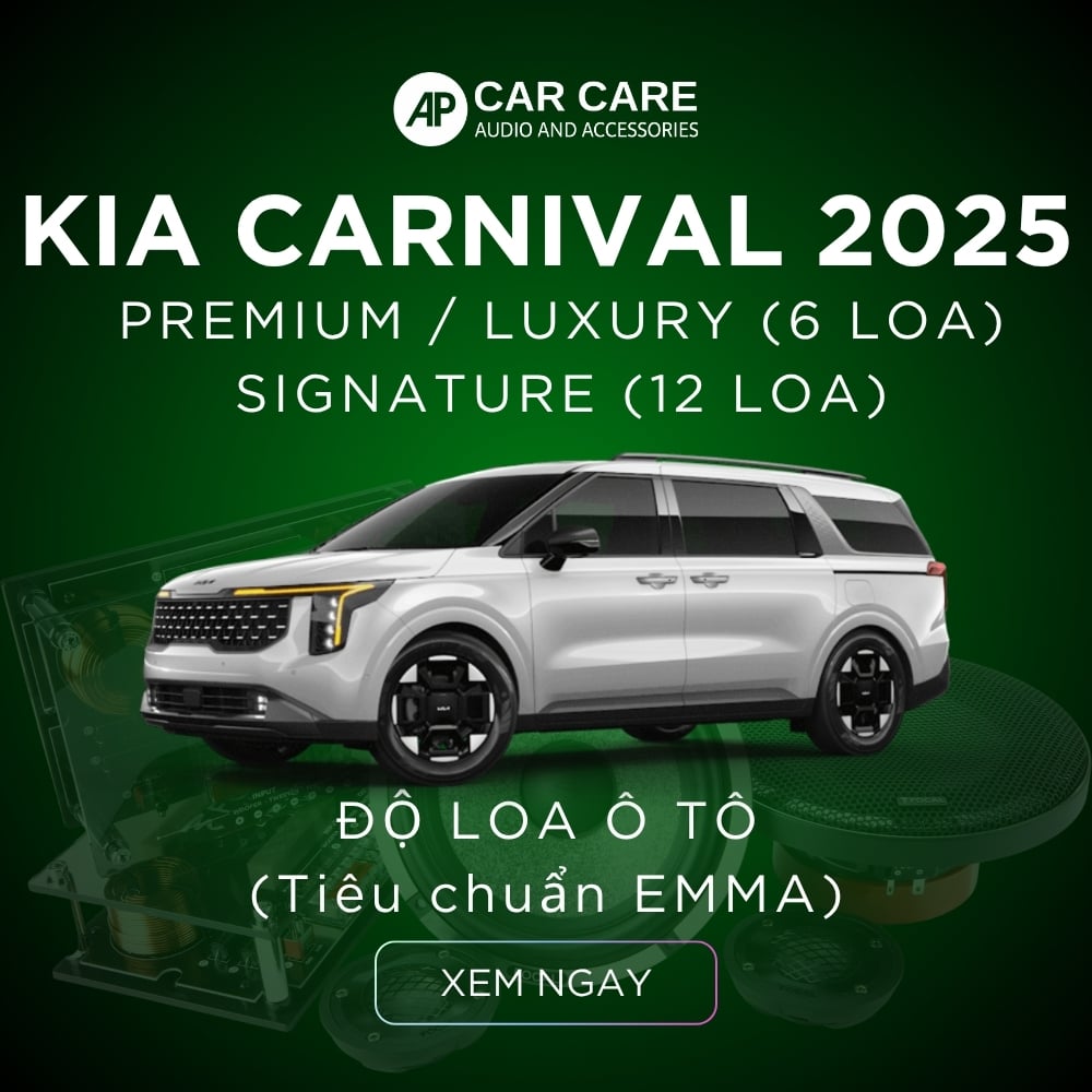 Độ loa ô tô KIA Carnival 2025 (6 loa - 12 loa)