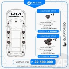 Độ loa ô tô KIA Sorento (6 loa - 12 loa)
