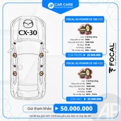 Độ loa ô tô Mazda CX-30 2025 (8 loa)