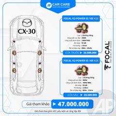 Độ loa ô tô Mazda CX-30 2025 (8 loa)