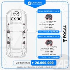 Độ loa ô tô Mazda CX-30 2025 (8 loa)