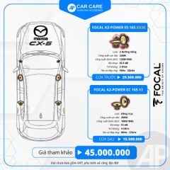 Độ loa ô tô Mazda CX-5 2025 (6 loa - 10 loa)