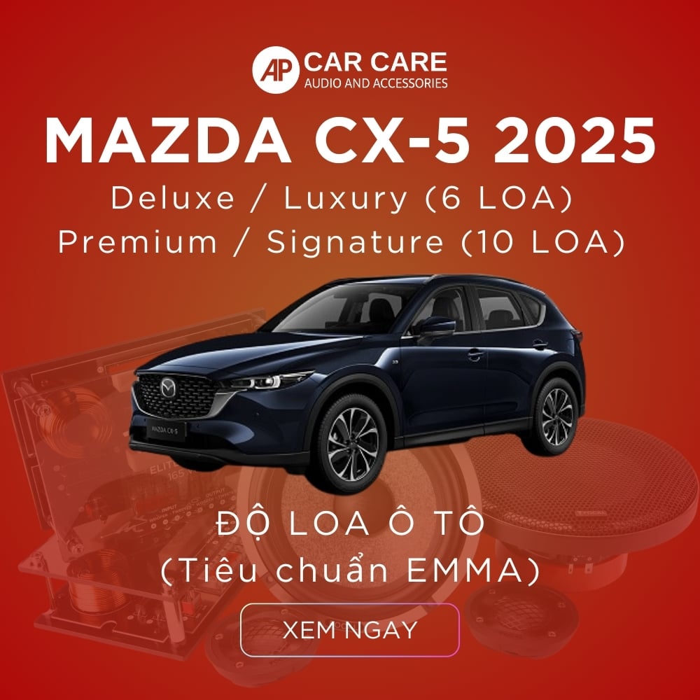 Độ loa ô tô Mazda CX-5 2025 (6 loa - 10 loa)