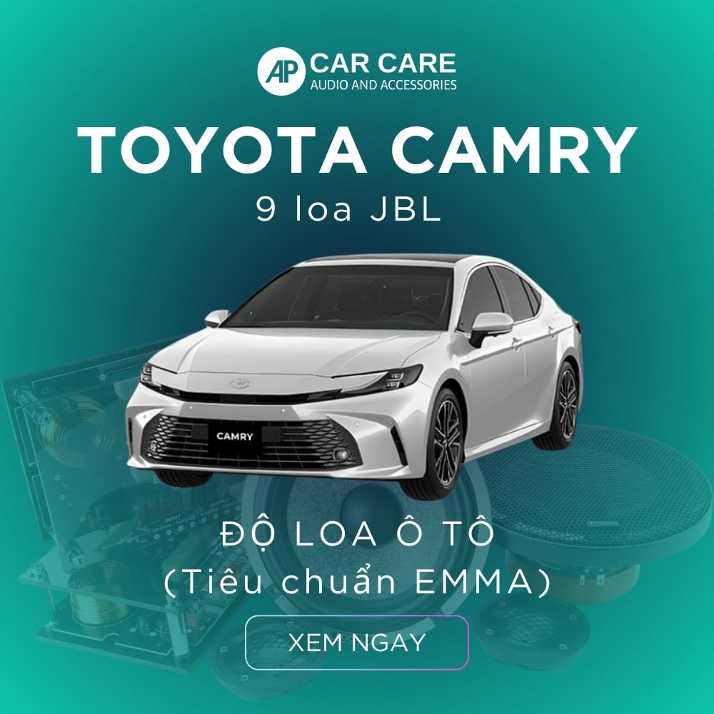 Độ loa ô tô Toyota Camry (9 loa)