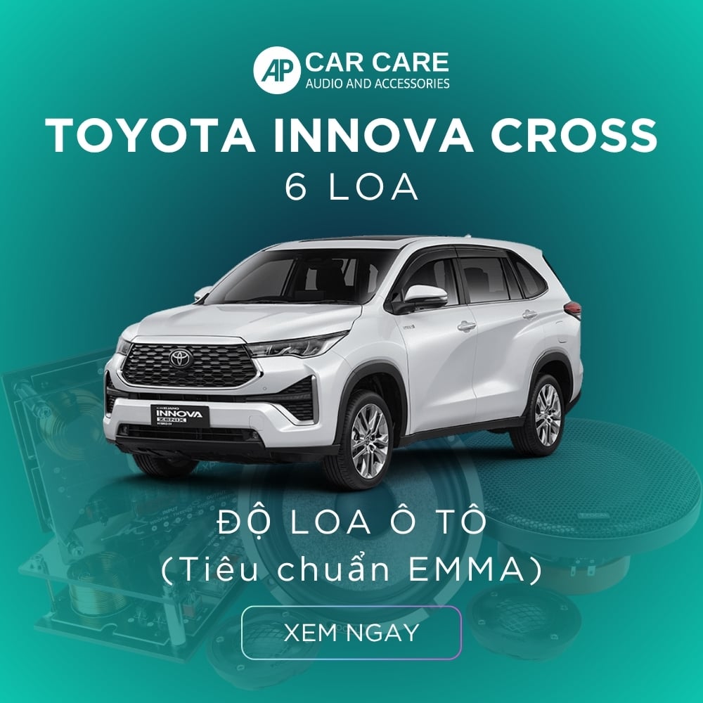 Độ loa ô tô Toyota Innova Cross (6 loa)