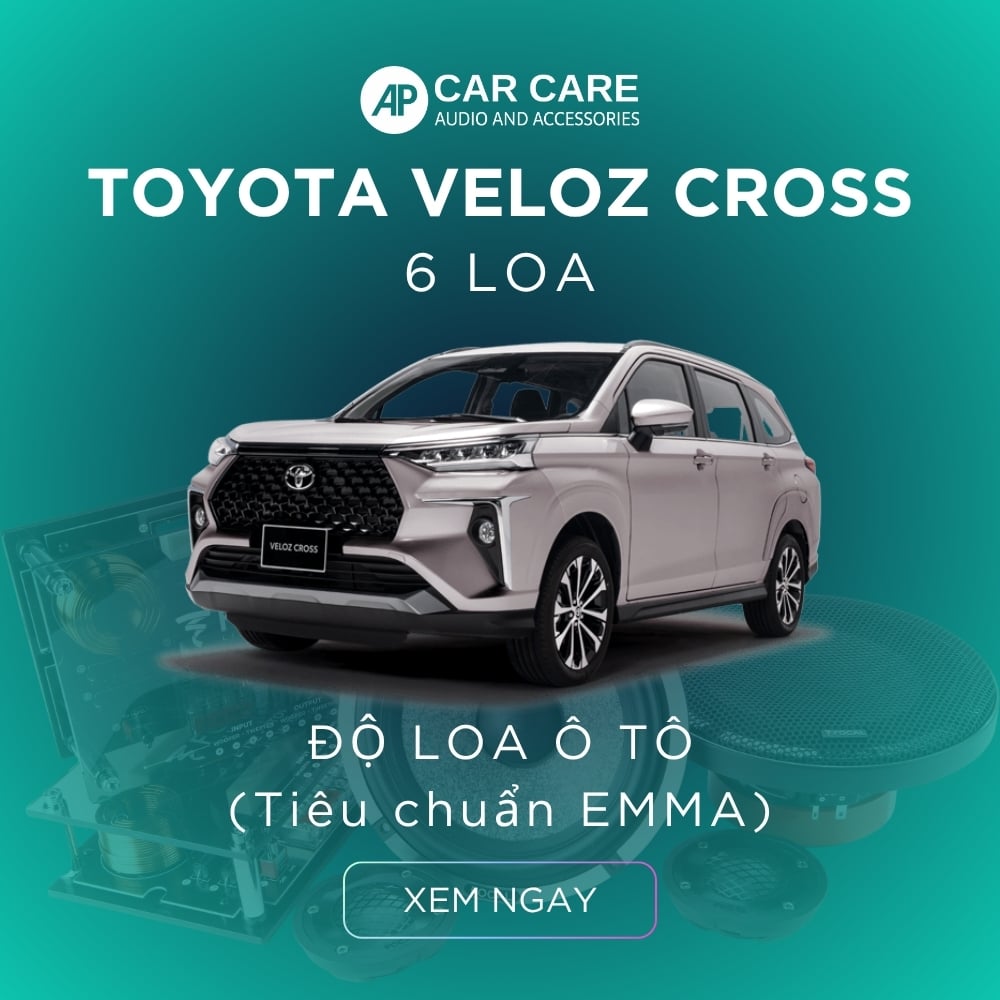 Độ loa ô tô Toyota Veloz Cross (6 loa)