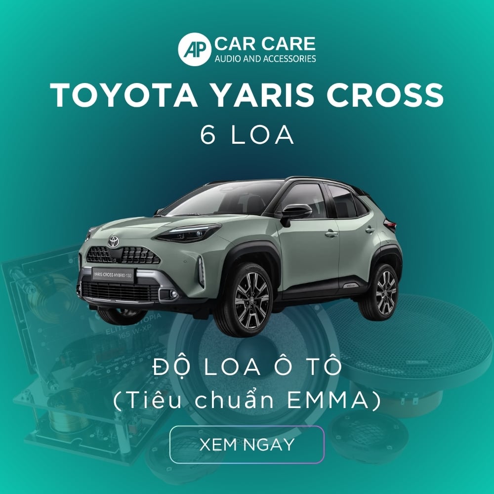 Độ loa ô tô Toyota Yaris Cross (6 loa)