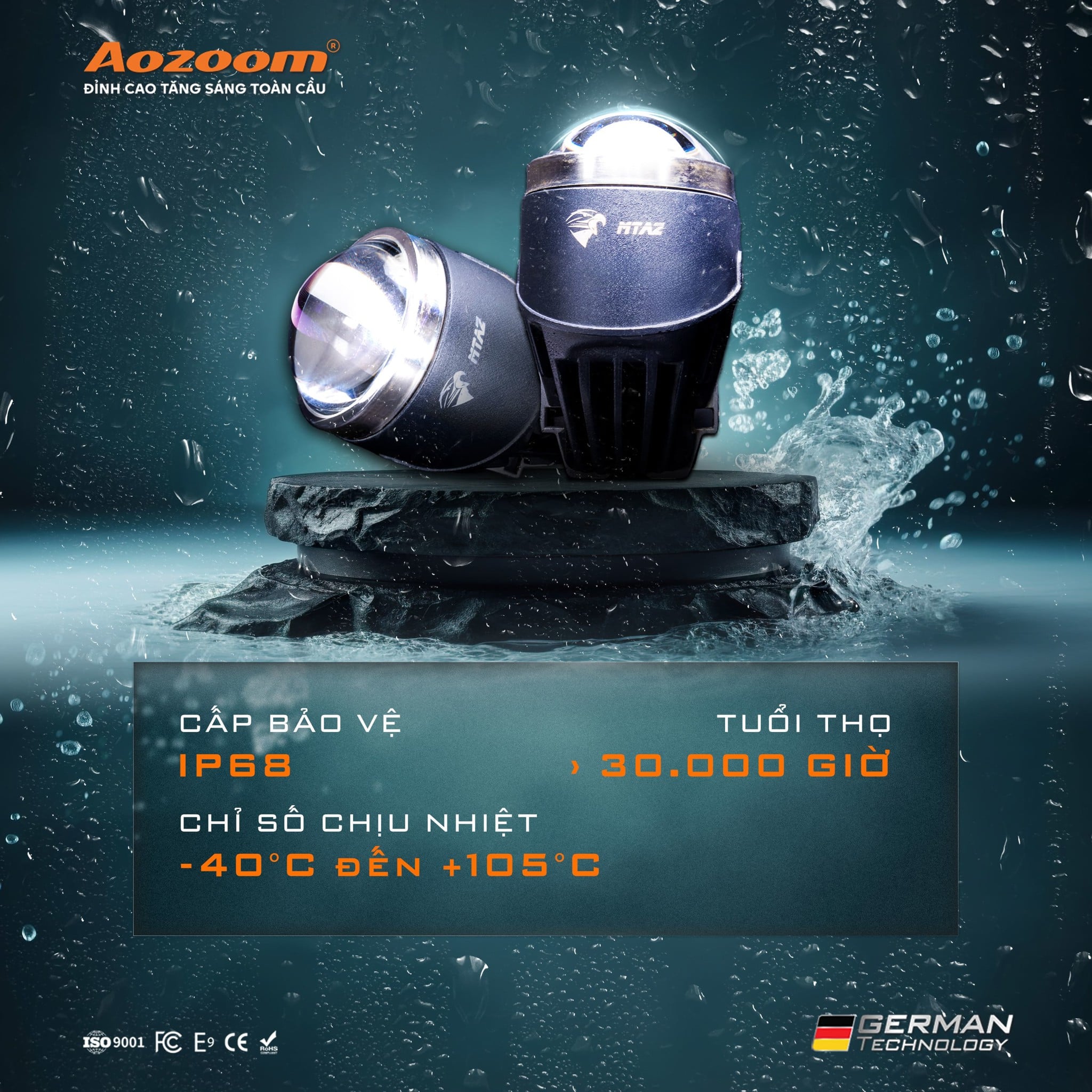 Bi Gầm Aozoom EAGLE FOG LIGHT - ảnh chính hãng 14