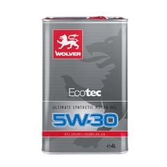 Dầu Nhớt Động Cơ Ô Tô Wolver Ecotec 5W30 Tổng Hợp API SP