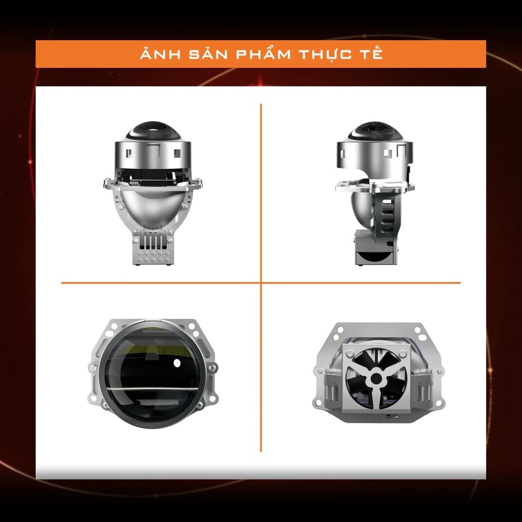 Bi LED Aozoom Ember – Đèn Bi Pha Ô Tô