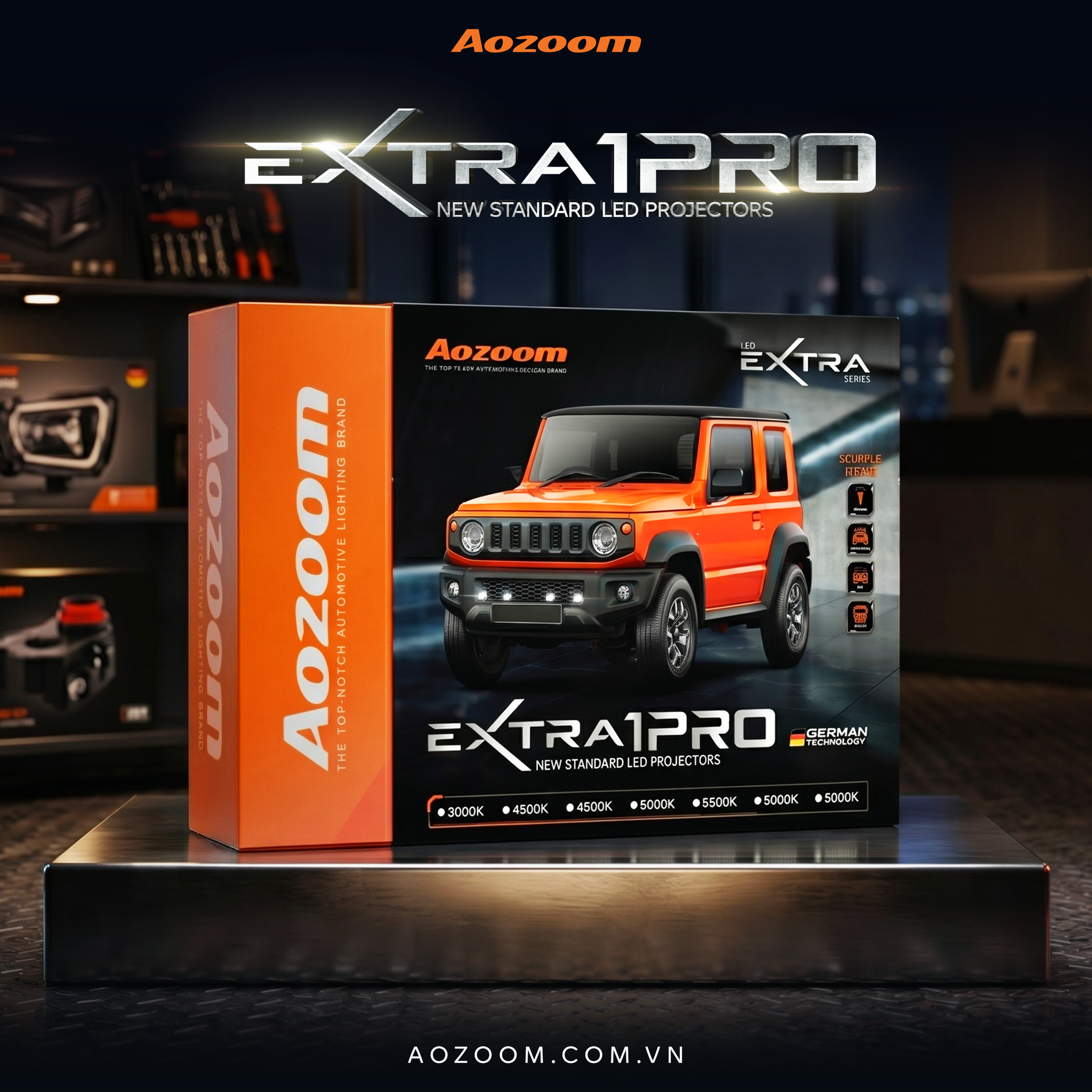 Đèn Trợ Sáng Aozoom Extra 1 Pro 60W - ảnh chính hãng 9