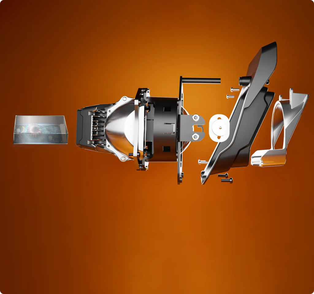 Đèn Bi LED Aozoom FA25 Cho Ford Ranger Raptor/Everest 2022+ – Plug & Play