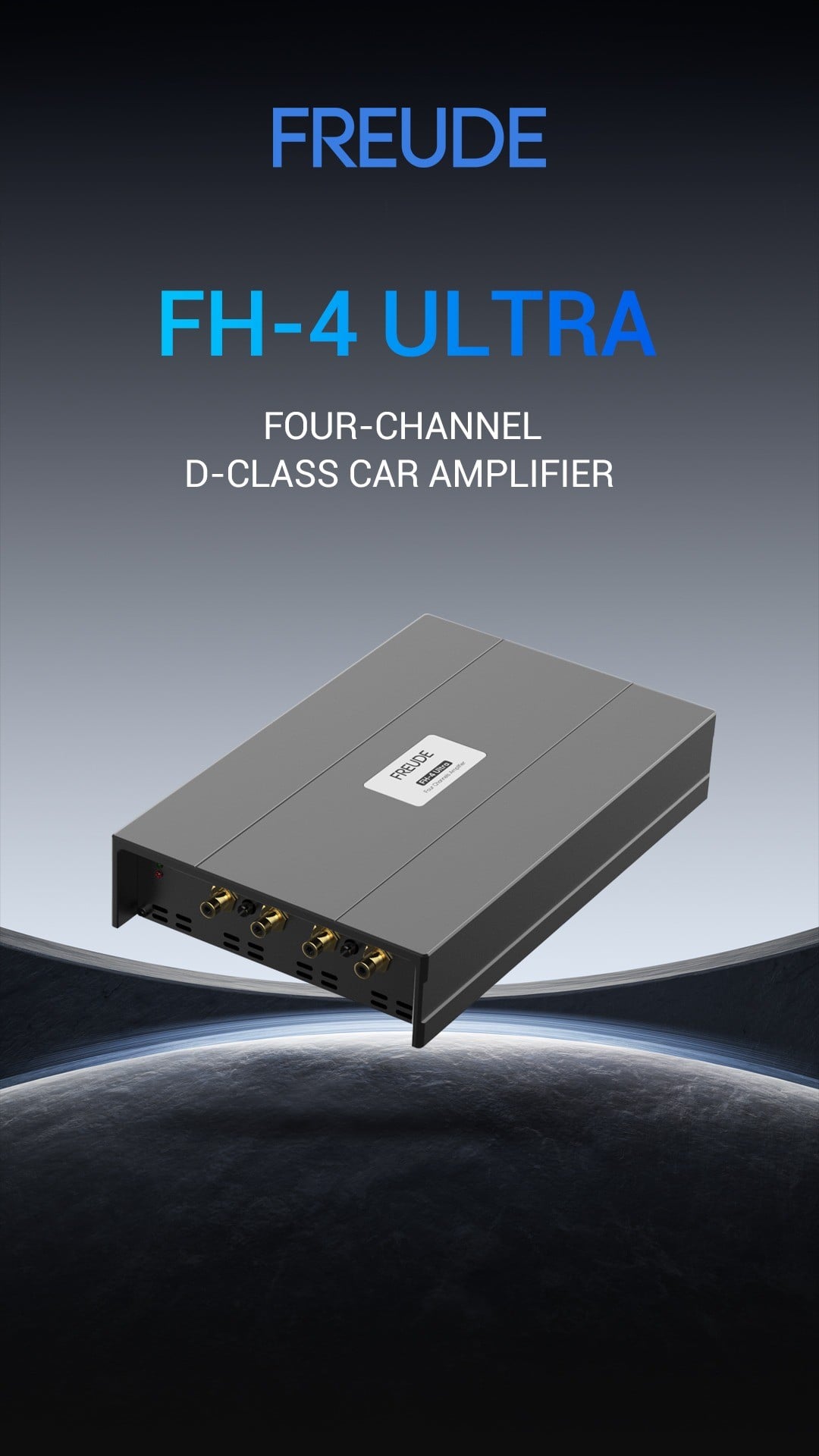 Ảnh bìa Freude FH-4 Ultra, amply Class D 4 kênh cho ô tô