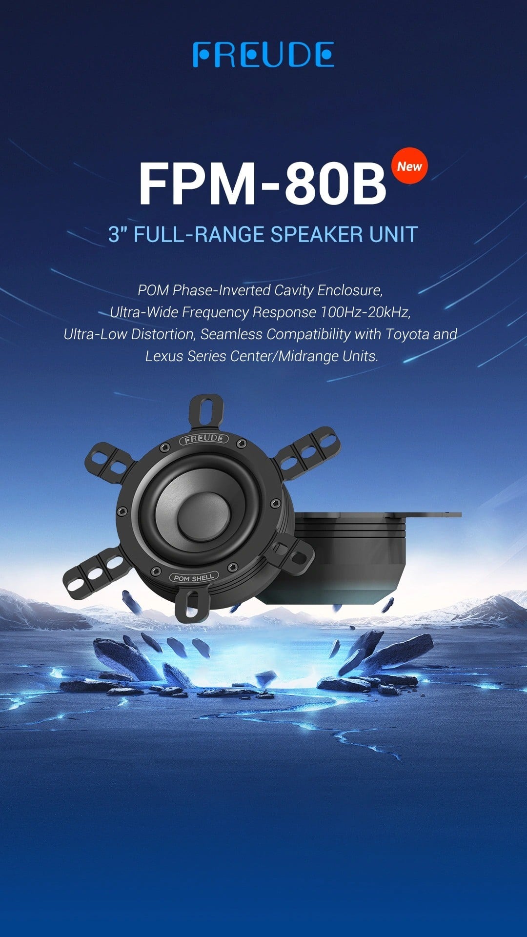 Ảnh bìa Freude FPM-80B loa center toàn dải 3 inch