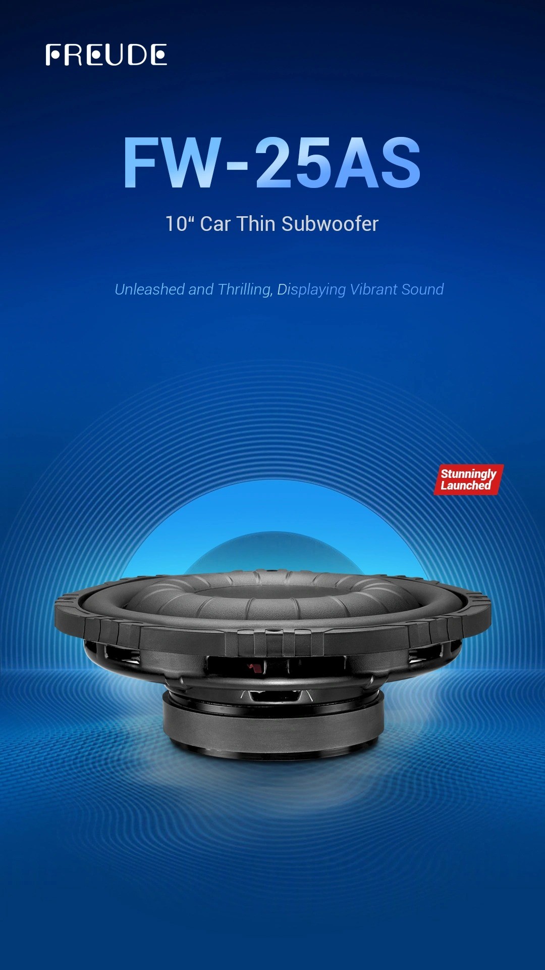 Ảnh giới thiệu củ sub mỏng 10 inch Freude FW-25AS