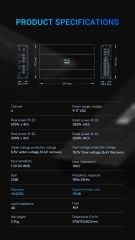 Amply Ô Tô 4 Kênh Freude FH-4 Ultra Class D 4x250W RMS 4 Ohm